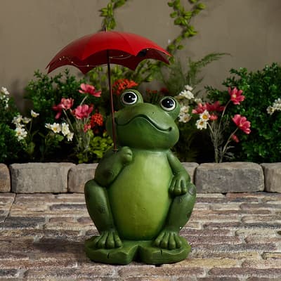 Solar Frog with Umbrella