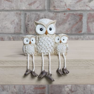 Owls And Baby Shelf Sitter