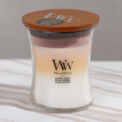 WoodWick&reg; 9.7 Oz. Island Getaway Trilogy Hourglass Jar