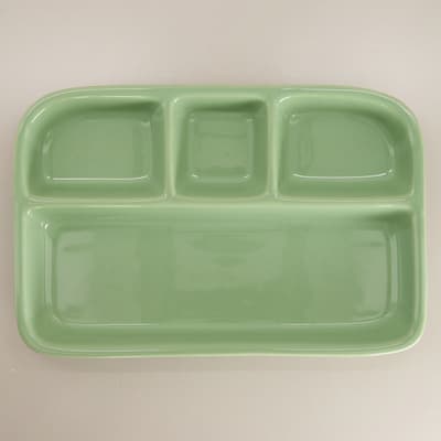 Ceramic TV Dinner Plate