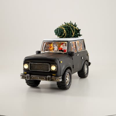 LED SUV Glitter Globe