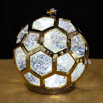 Beehive Shaped Glitter Globe