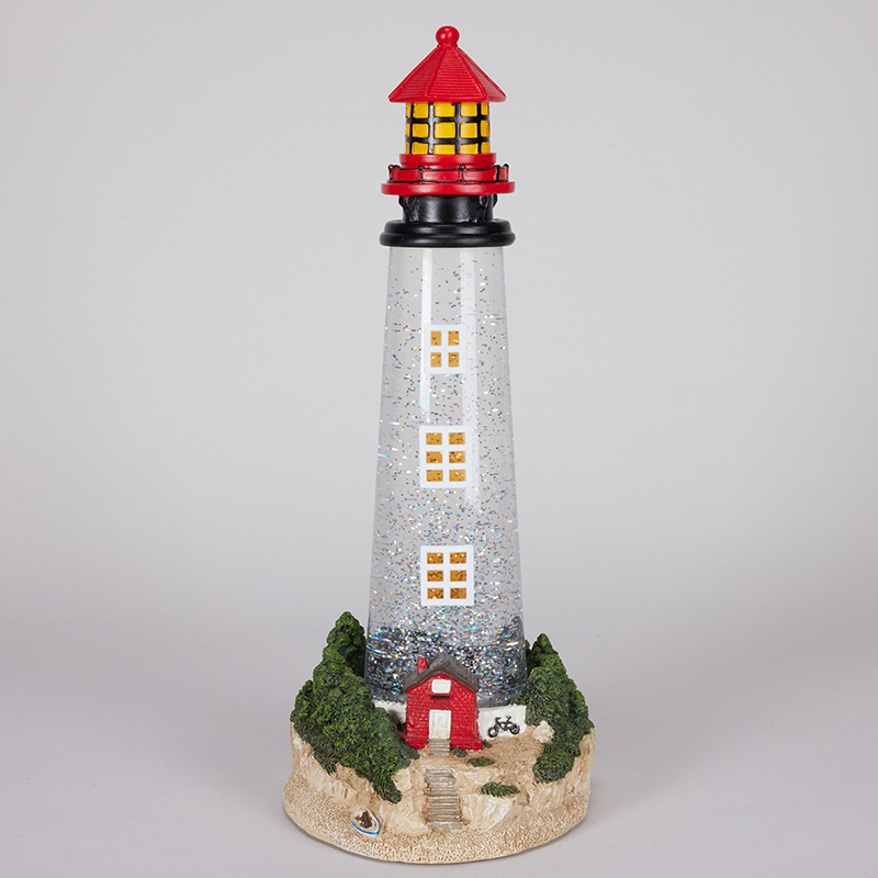 Acrylic Lighthouse Glitter Globe Cracker Barrel