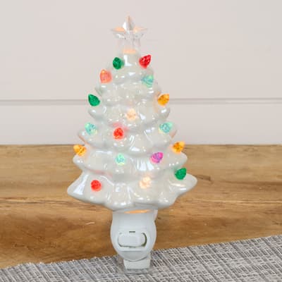 Ceramic Christmas Tree Night Light