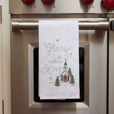 Glory Embroidered Flour Sack Towel