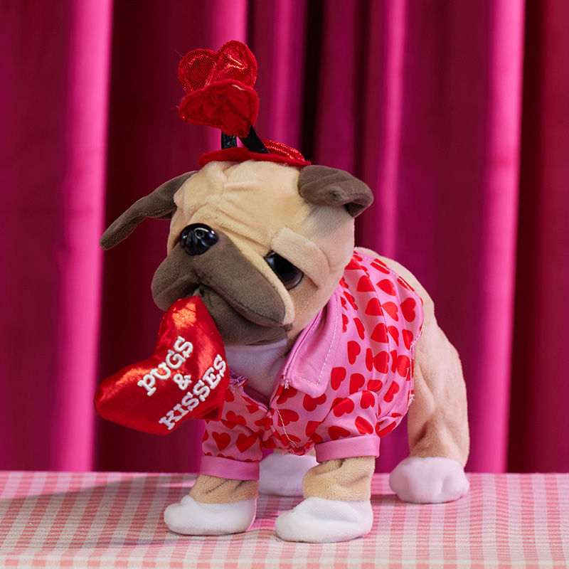 Pugs and kisses plush on sale