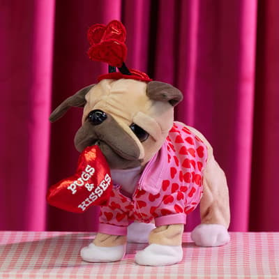 Pugs and Kisses Motion Plush