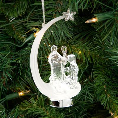 Lighted Nativity Scene Ornament