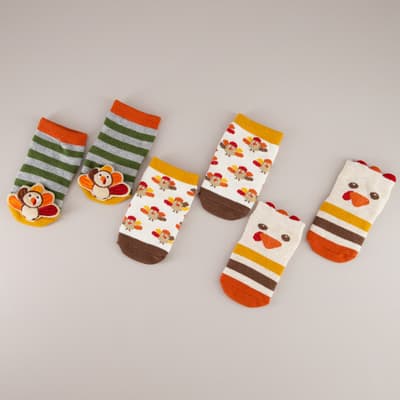 3 Pack Turkey Socks