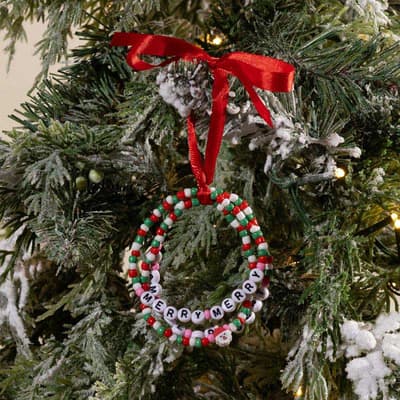 Merry Merry Friendship Bracelet Ornament