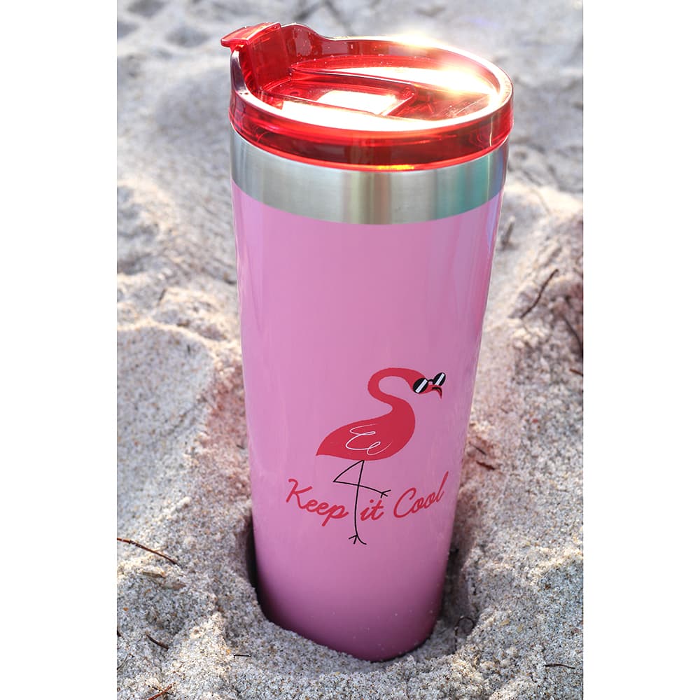 TUMBLER BICCHIERE TERMICO 16 Oz, Gloss Flamingo