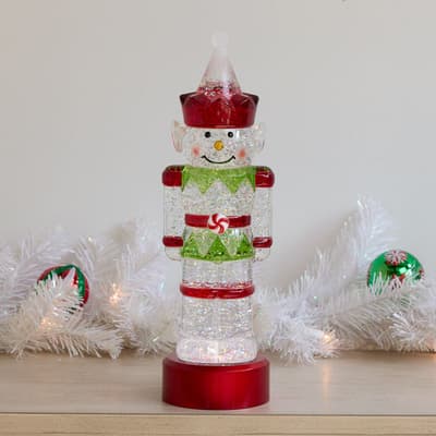 Nutcracker Elf Glitter Globe