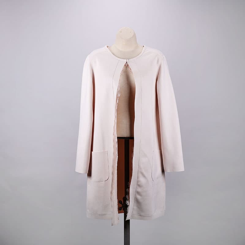 Pink faux outlet suede coat