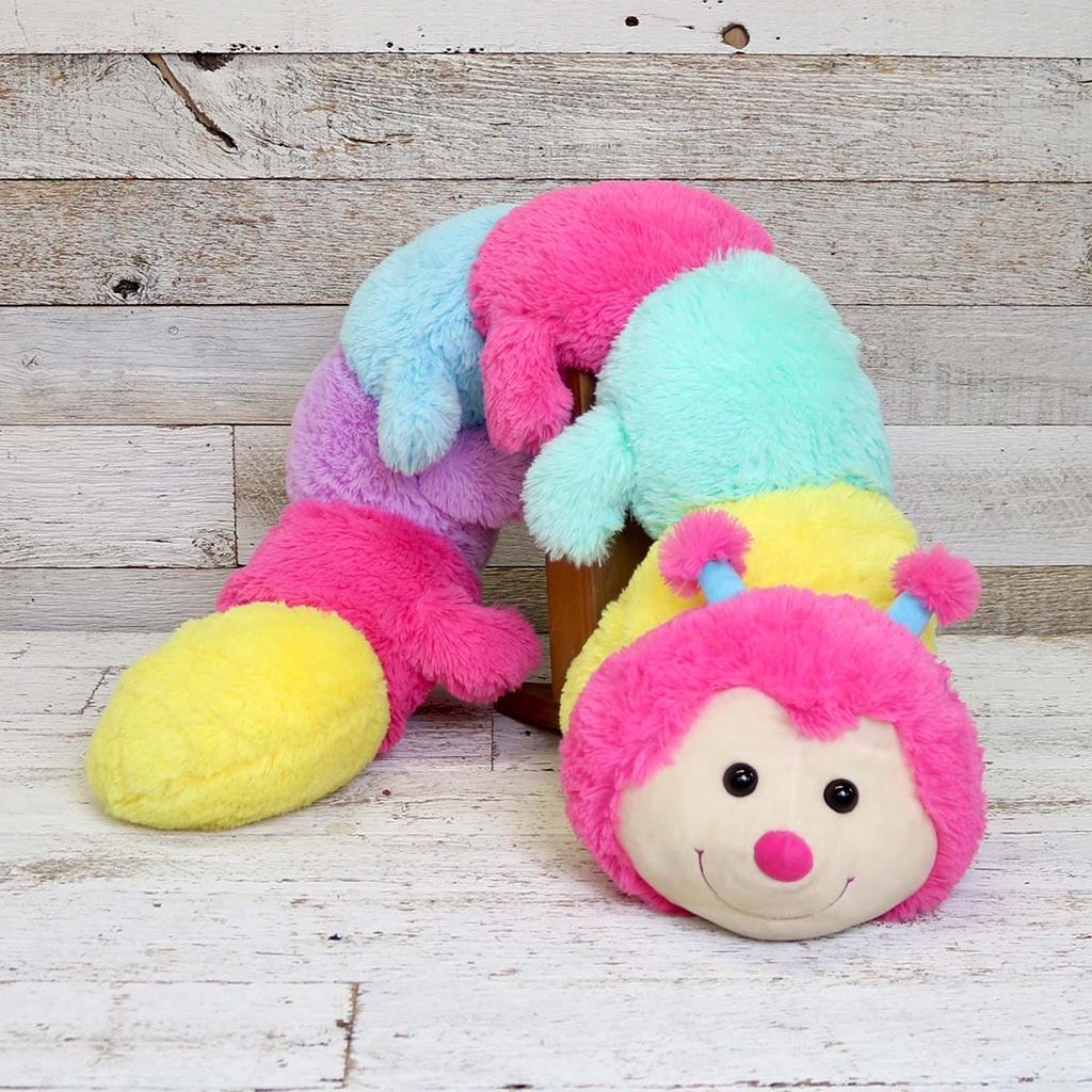 Rainbow store caterpillar plush