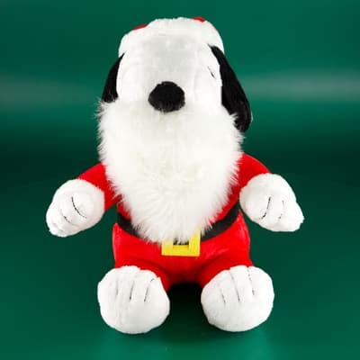 10" Snoopy Santa Plush