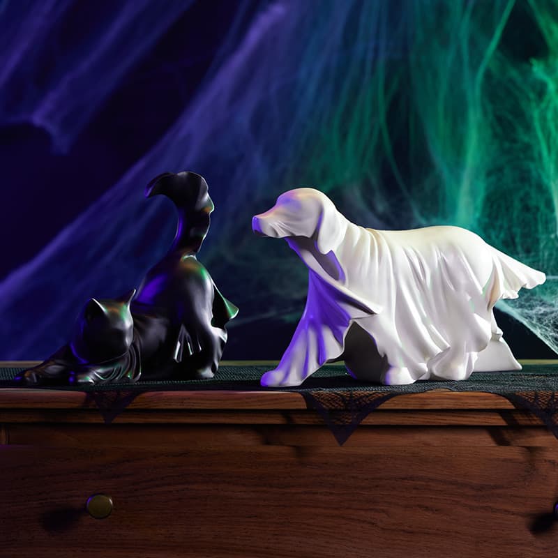 Ghost Cat Figurine - Cracker Barrel