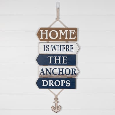 Home Is Where The Anchor Drops Wall Hanging