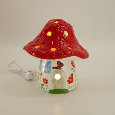 Ceramic Mushroom Accent Light