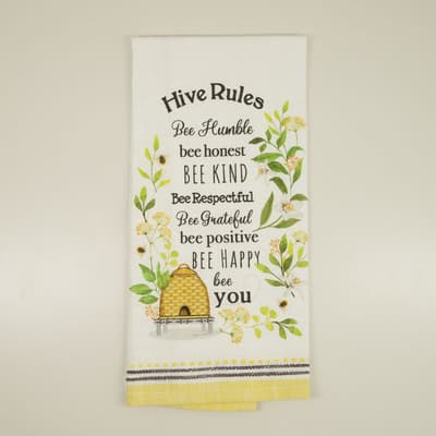 Hive Rules Slub Tea Towel