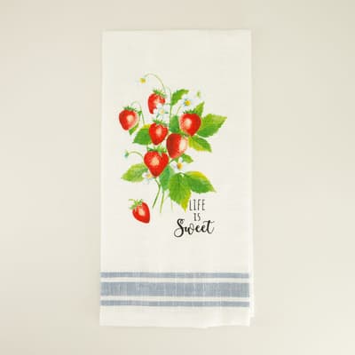 Life is Sweet Slub Tea Towel