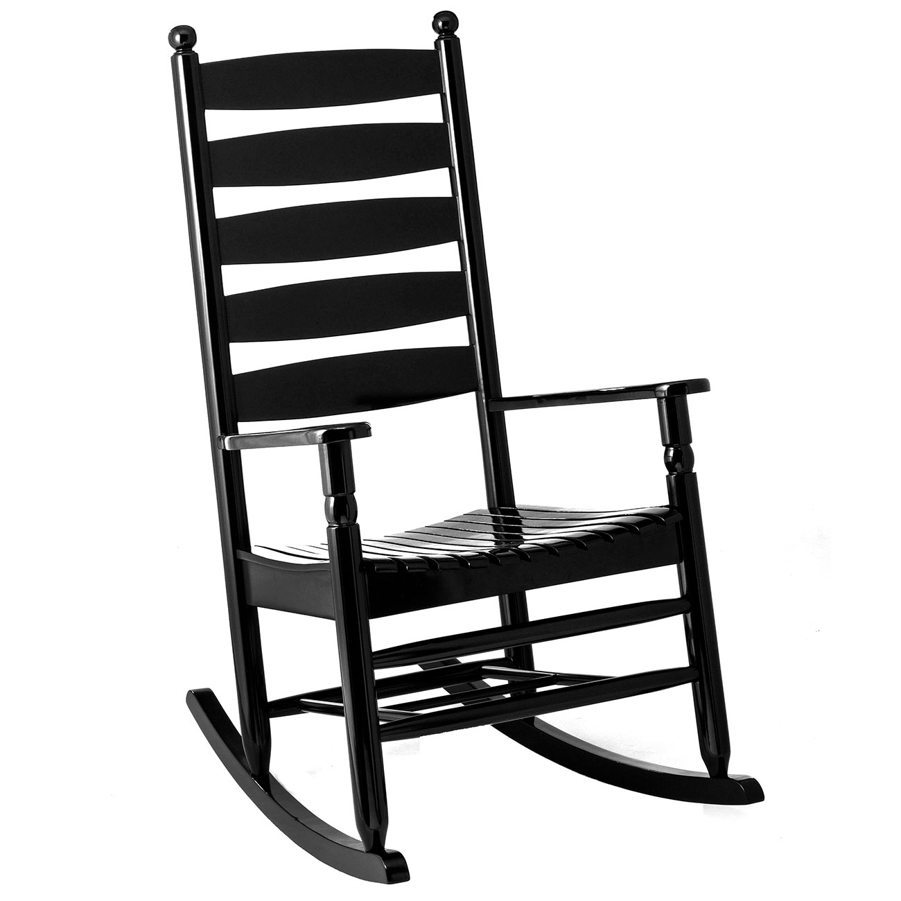 ladderback rocker  black