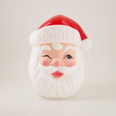Blow Mold Santa Cookie Jar