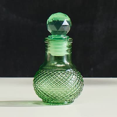 Small Decorative Bottle - Green