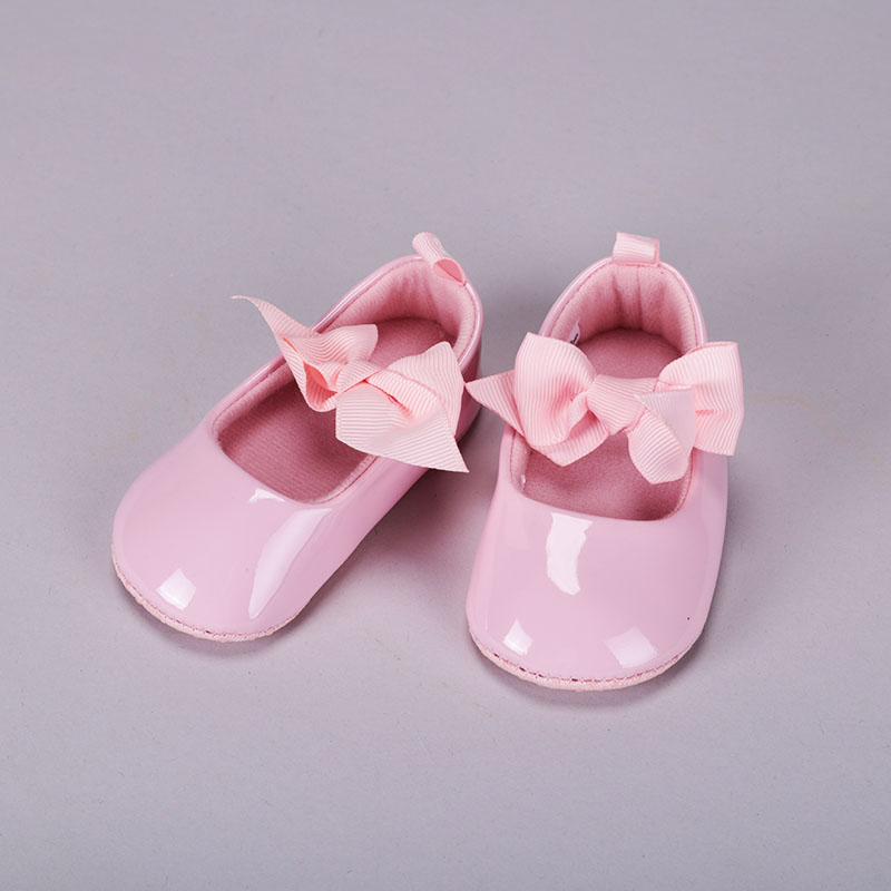 Infant Patent Bow Pink Shoes Cracker Barrel