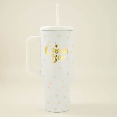 Queen Bee 40 Oz. Tumbler with Straw