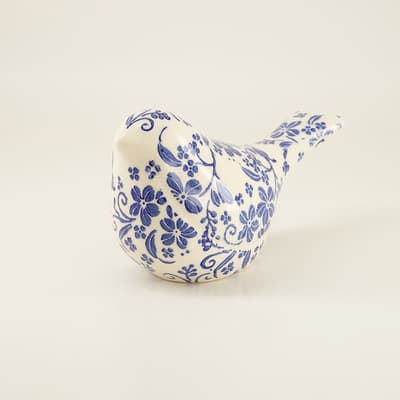 Large Ceramic Floral Bird