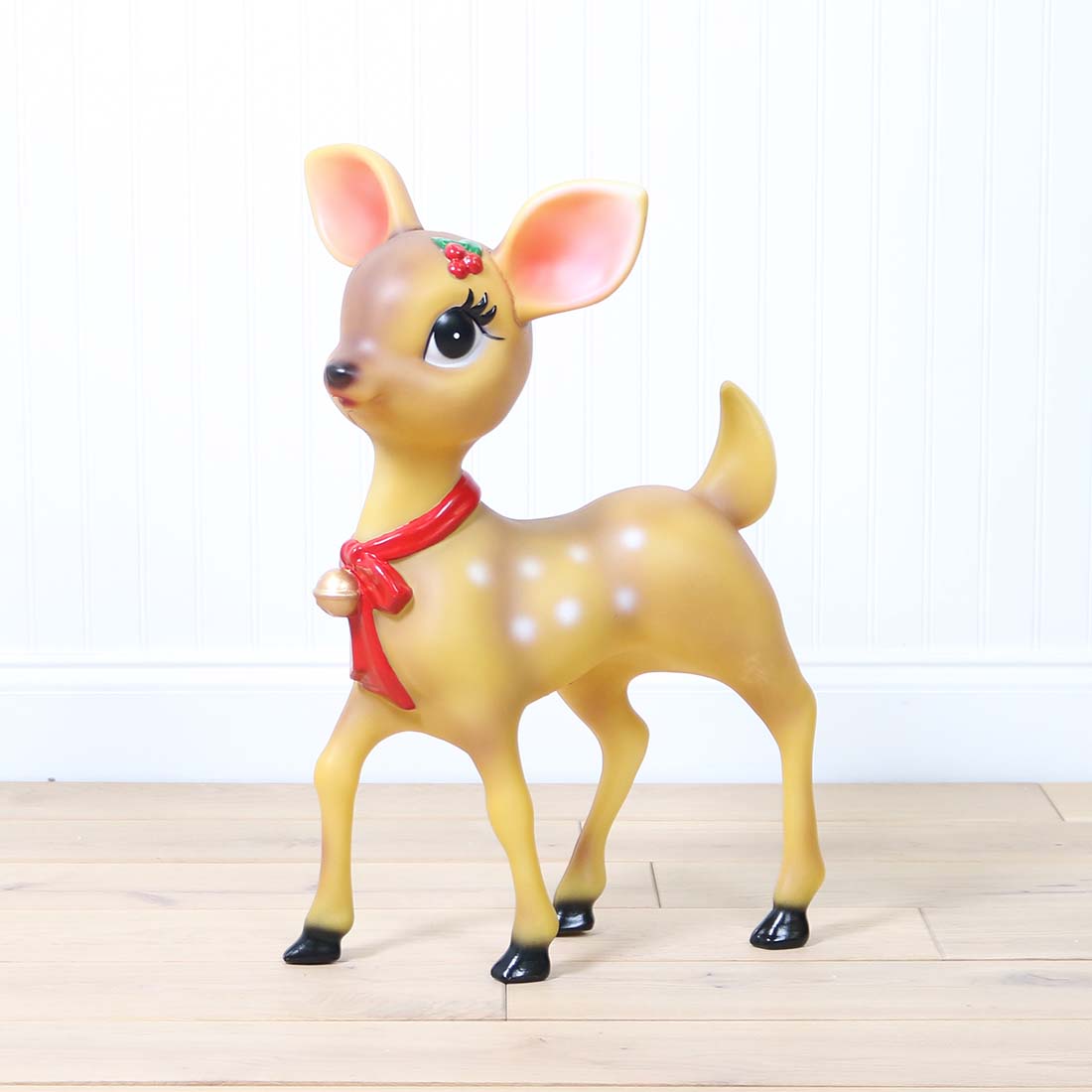 LED Blow Mold Nostalgic Reindeer Cracker Barrel