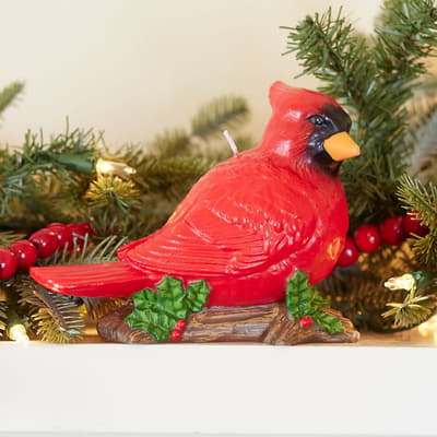 Cardinal Figural Candle