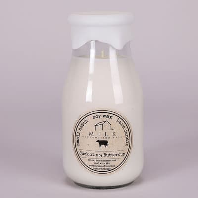 13 Oz. Suck It Up Buttercup Milk Bottle Candle