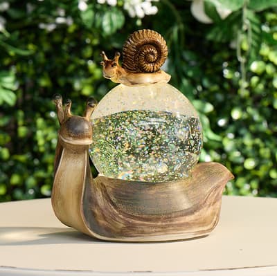 Snail Glitter Globe