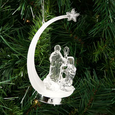 Lighted Nativity Scene Ornament