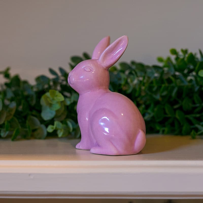 Pink Bunny Rabbits Ceramic Salt and Pepper Shakers, Set of 4 - Tableware -  Appletree Design