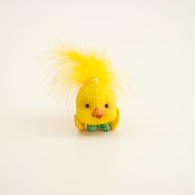 Lying Chick Figurine