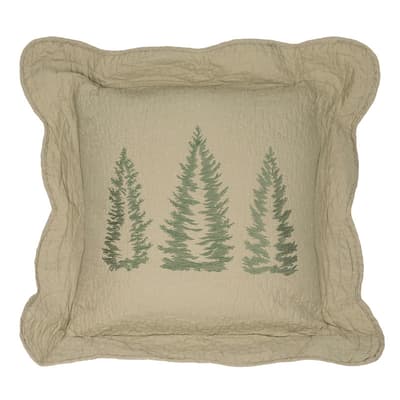 Bear Creek Quilted Pillow by Donna Sharp - Trees