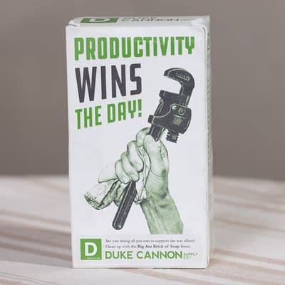 Duke Cannon Productivity White Bar Soap