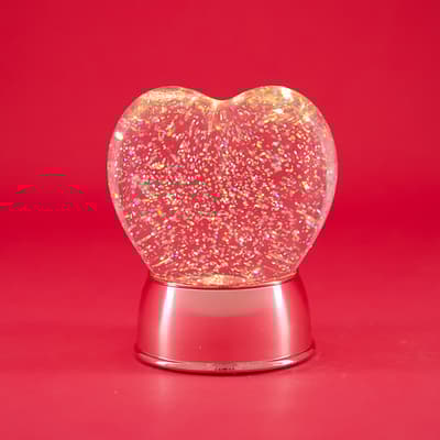 Heart Glitter Globe
