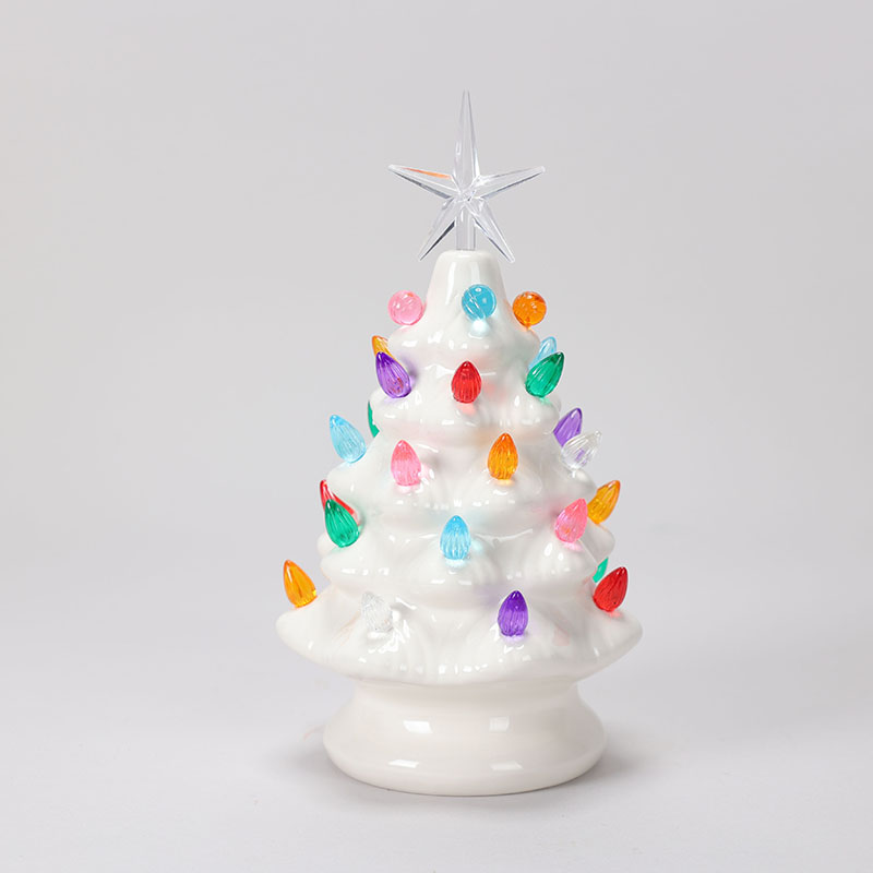 LED Nostalgic Ceramic Christmas Tree - Cracker Barrel