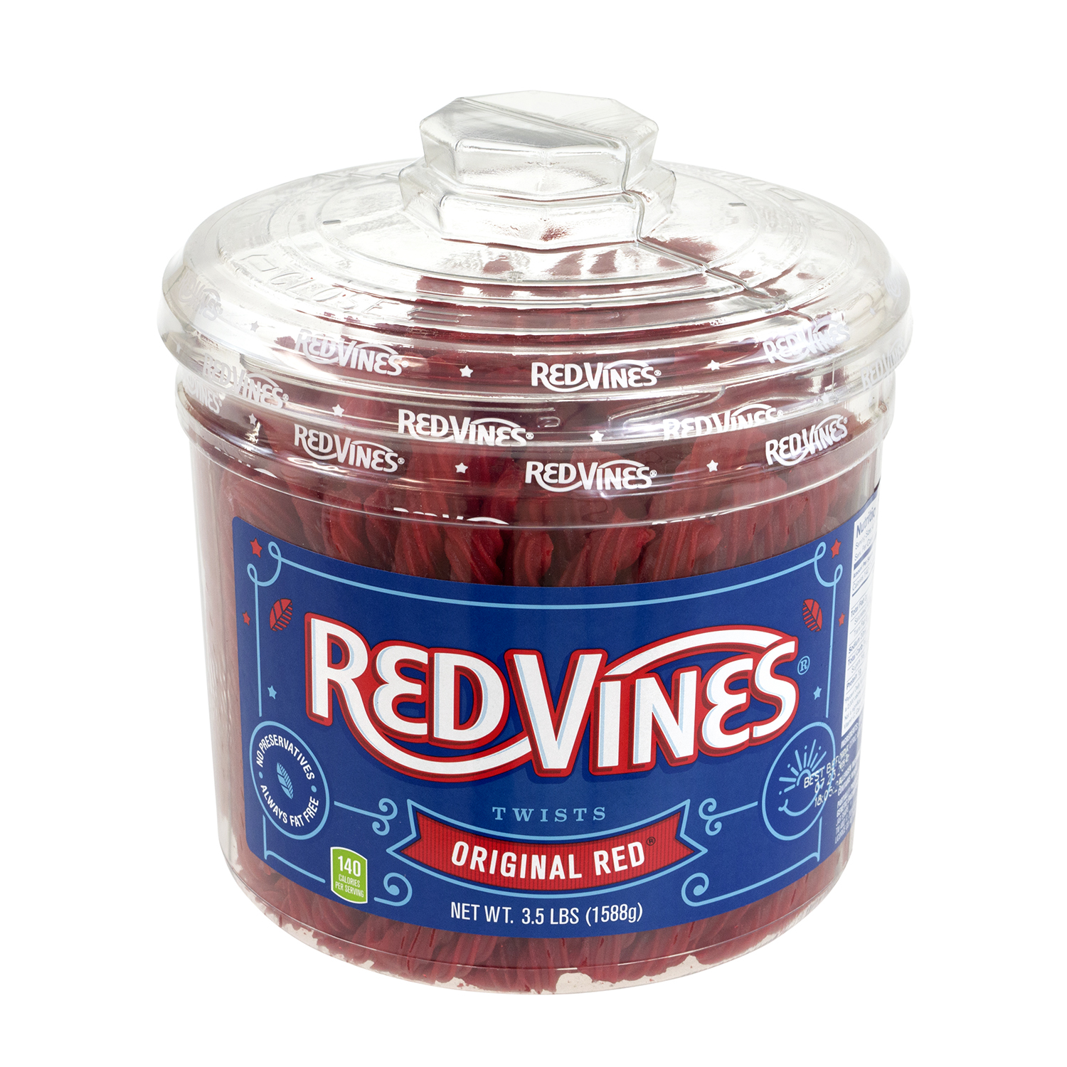 Red Licorice Twists Jar - 4lbs. Food Candy | Cracker Barrel - Cracker ...