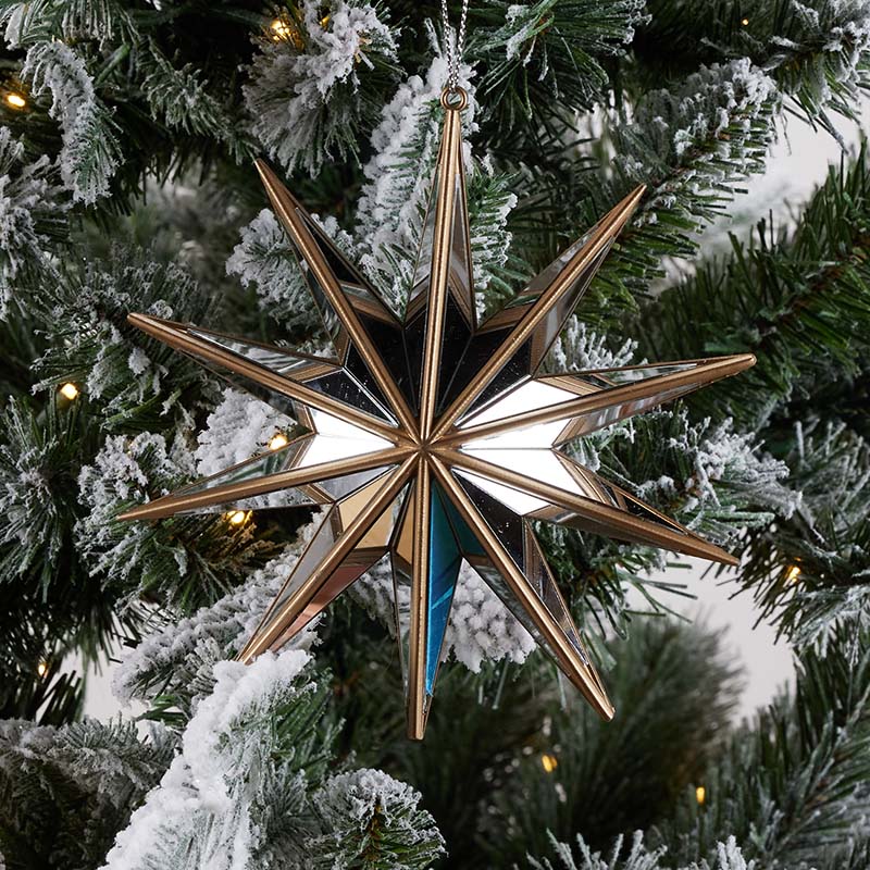 Mirrored Star Tree Topper