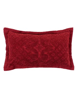 Ashton Burgundy Tufted Chenille King Sham