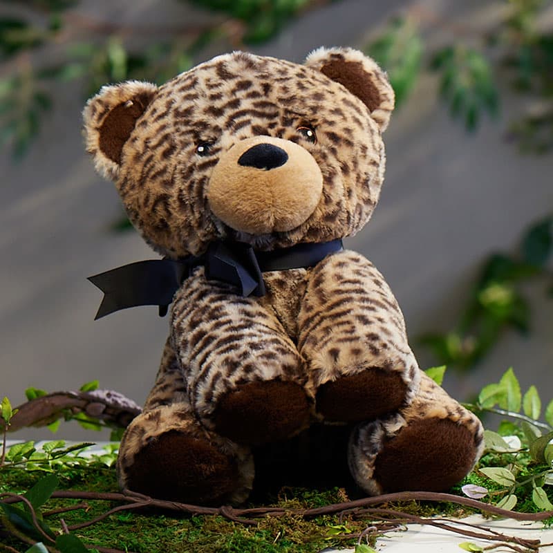 Cheetah Print Teddy Bear Cracker Barrel