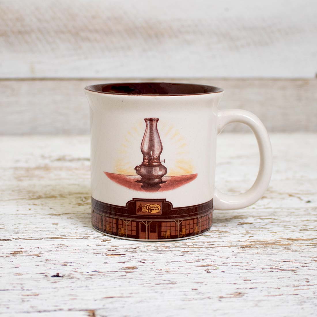 Cracker Barrel Oil Lamp Mug Cracker Barrel