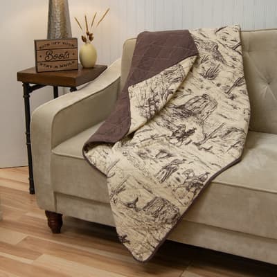 Donna Sharp Cowboy Cotton Throw Blanket