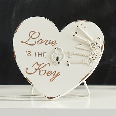 Love is the Key Sign with Stand