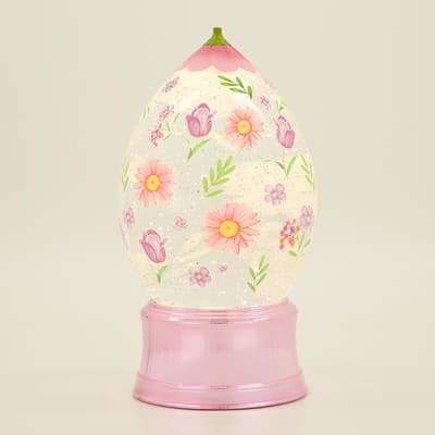 Led Egg Glitter Globe