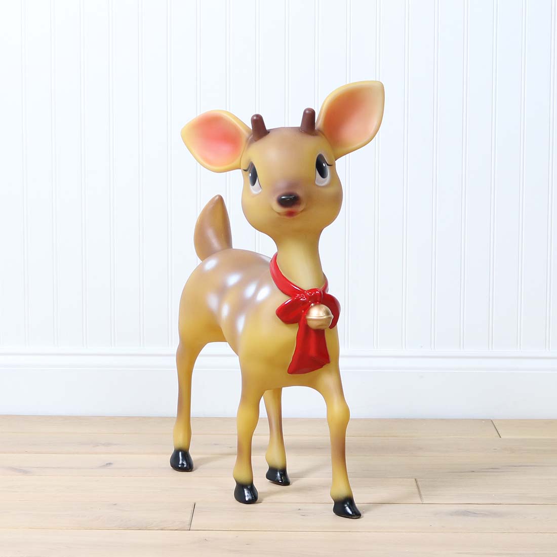 LED Blow Mold Nostalgic Reindeer Cracker Barrel